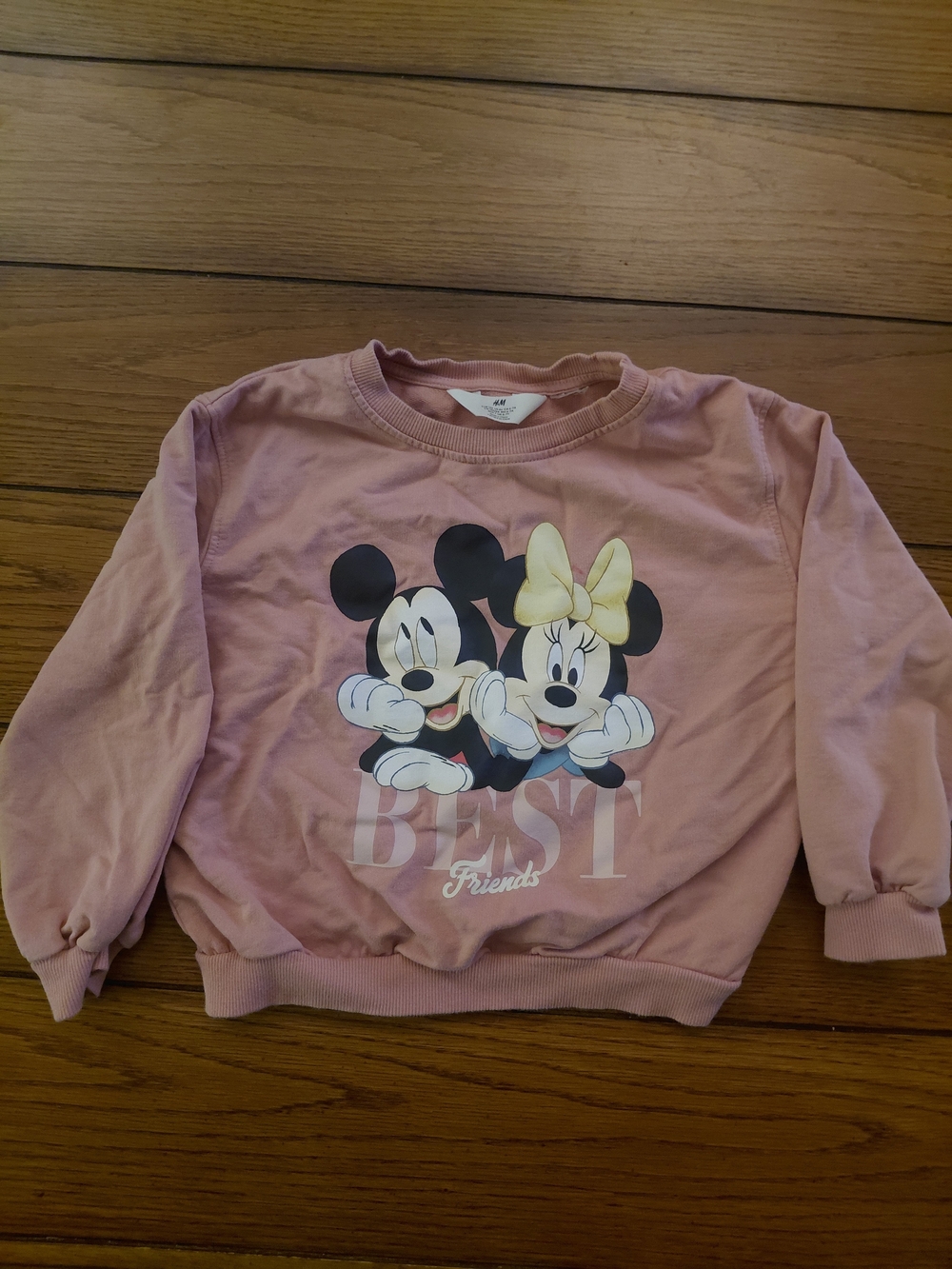 H&M Pink Mickey & Minnie Best Friends Sweatshirt